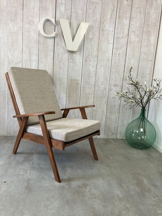 Poltrona vintage – Poltrone, Textile, Wood (photo 3 of 10)