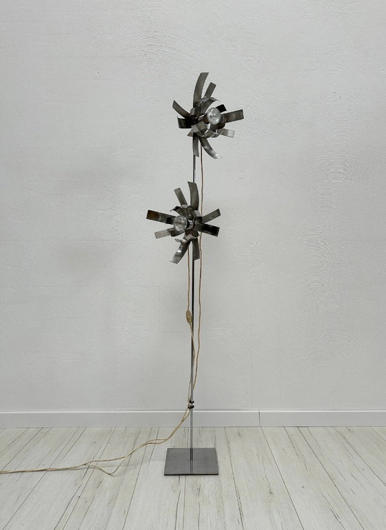 Image 1 of Vintage sculpturale vloerlamp van Jocelyne Trocmé voor Oxar, Frans design, jaren 70.