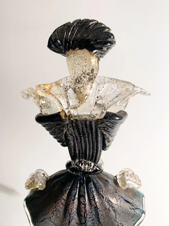 1960s Hand-blown Murano Glass Figurative Statue Attributable to Salviati – Sculpture (photo 9 of 14)
