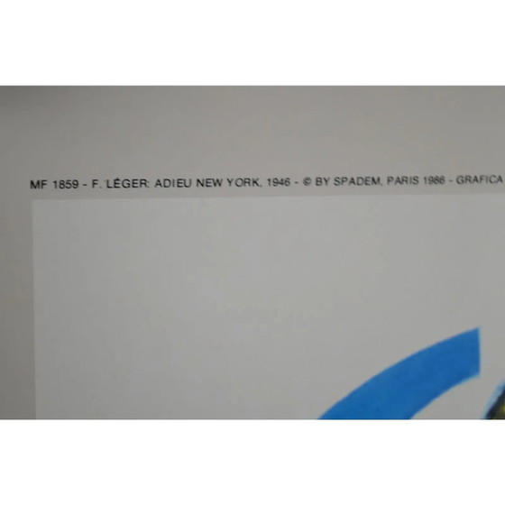 “Leger Farewell New York” Poster - After Fernand Leger ( ) – Paper, Abstract (photo 12 of 12)