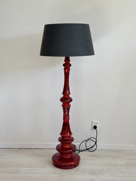 Image 1 of Lampada da terra vintage in ceramica Hustadt Leuchten