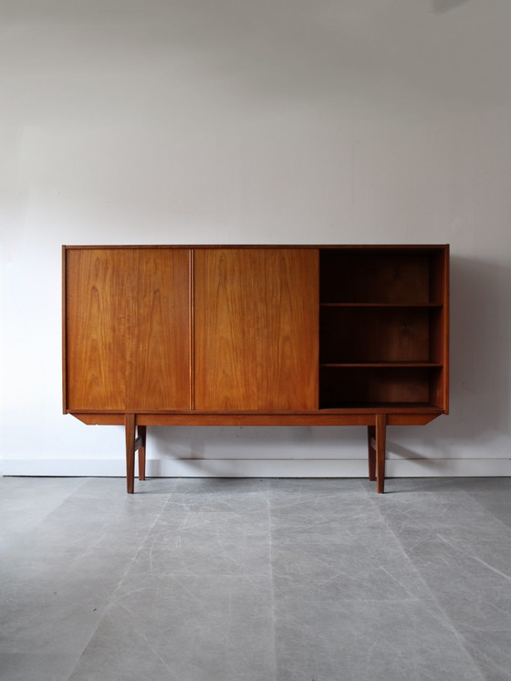 Image 1 of Vintage Danish highboard in teak 