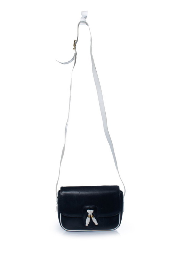 Bolso Celine de piel negra con borla y detalles blancos. – Céline, Bolsos de hombro, Calfskin (photo 13 of 13)