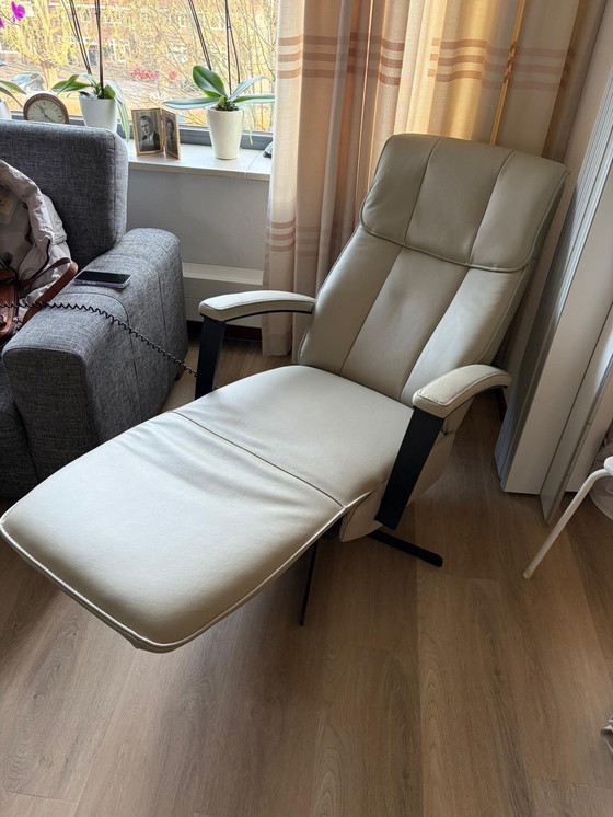 Image 1 of Poltrona da ufficio Prominent Vecchio Stand-up di lusso, come nuova, interamente in pelle, 3 motori e batteria