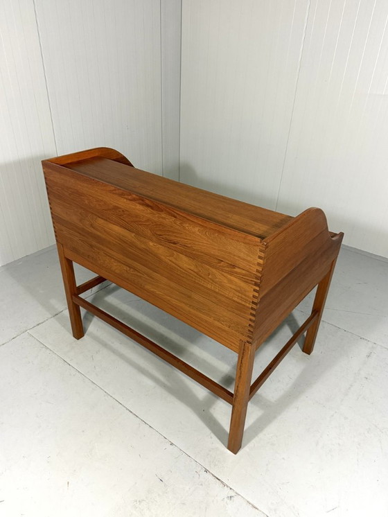 Image 1 of Escritorio de teca de Andreas Hansen para Hadsten Træindustri, Dinamarca 1980