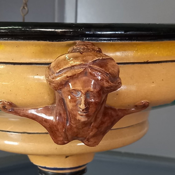 Image 1 of 19th-century ceramic plant hanger