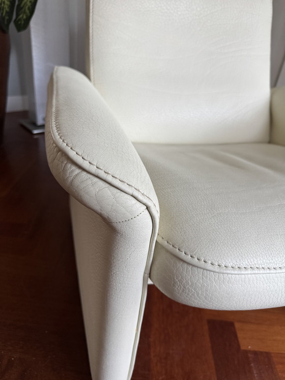 Image 1 of Fauteuil inclinable en cuir blanc DS50 de Sede