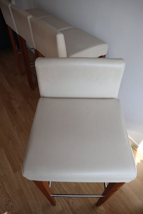Image 1 of 4 Hülsta bar stools in perfect condition - optional bar table for small additional charge