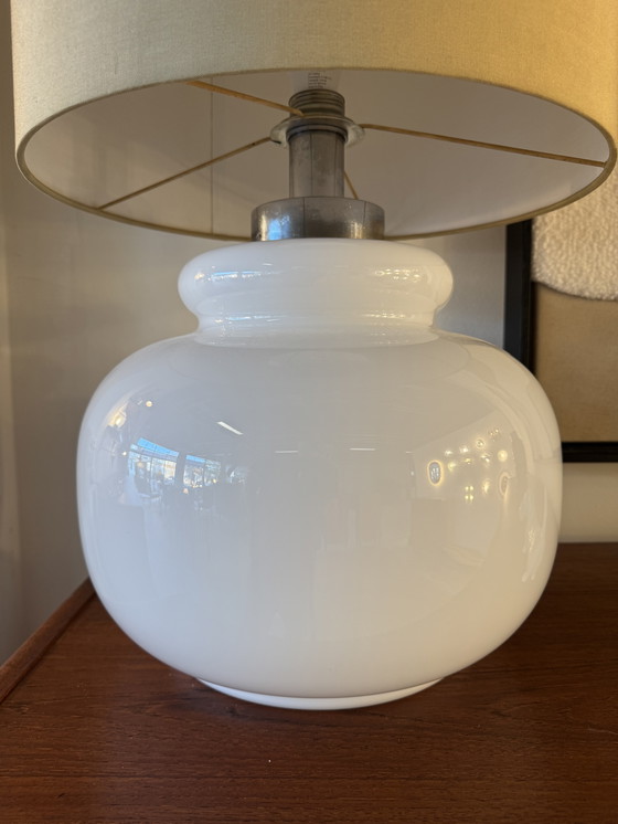 Image 1 of Glashütte Limburg Modello A783 – Lampada da tavolo in vetro opalino XL