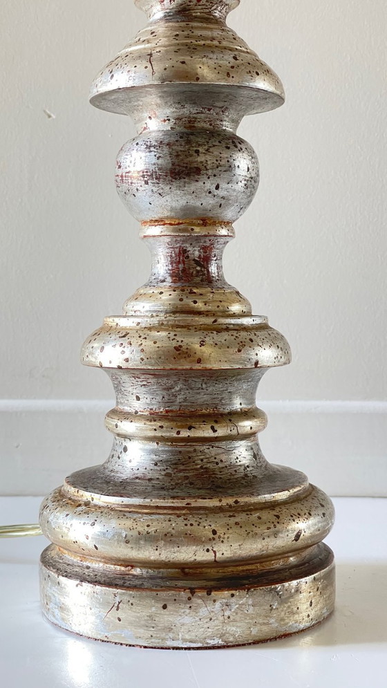 Image 1 of Versilberte Holzlampe, Die Akropolis - Paris