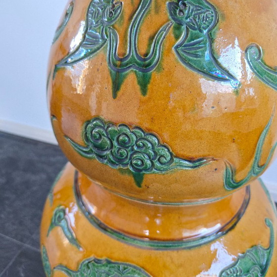 Impressive Chinese Vase, Double Gourd Vase (80 cm) – Chinoiserie Eyecatcher – Ceramic (photo 5 of 9)