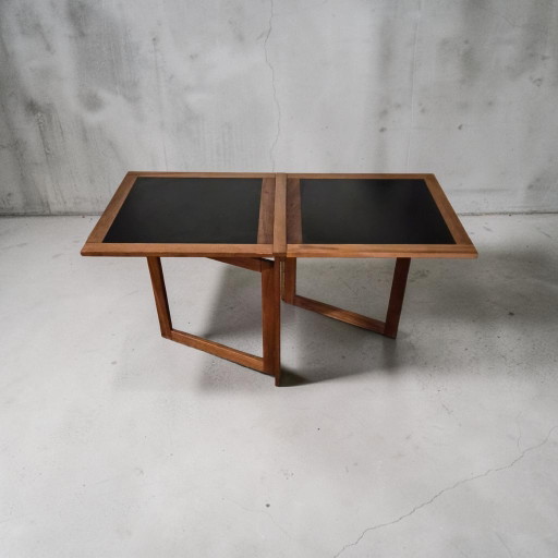 Vintage folding teak side table, Arne Robbert Dansih, Made in Denmark