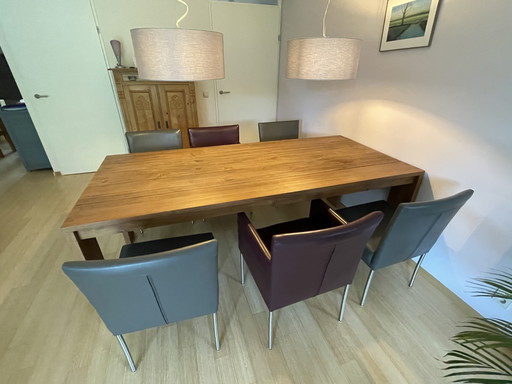 Dining table with 6 chairs