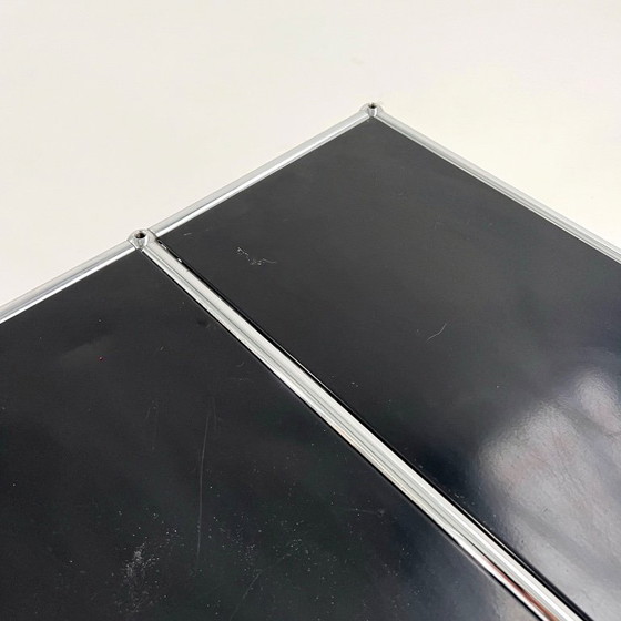 Image 1 of Console basse/table d'appoint noire par F. Haller & P. ​​Schärer pour USM Haller, années 1980