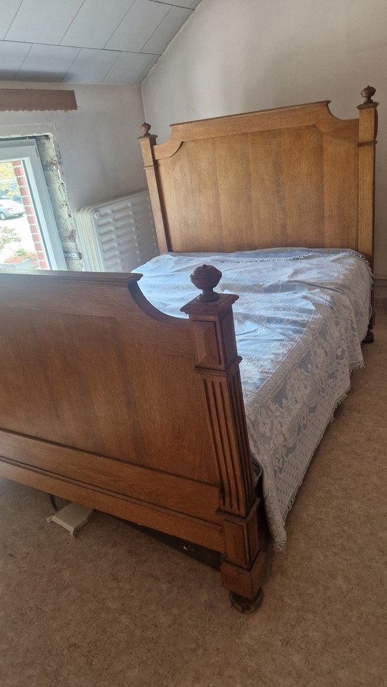 Image 1 of Old wooden bed