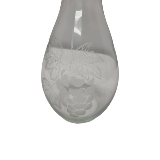 Image 1 of Vintage Wijn Karaf Met Druivenrank, Jaren 60/70