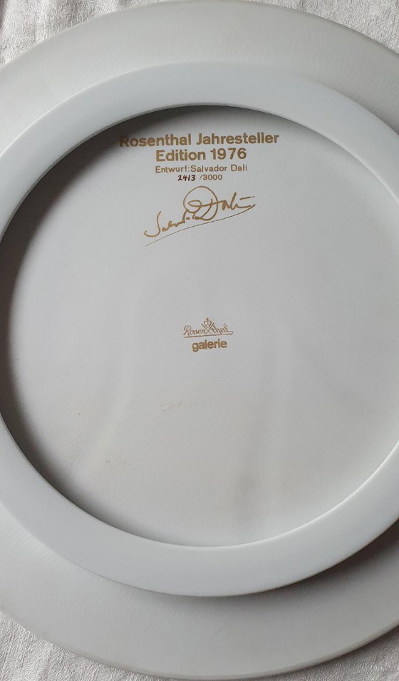 Image 1 of Salvador Dalì per Rosenthal, piatto annuale 1976