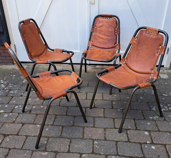 Image 1 of 4 x chairs Les Arcs del Vera, design Charlotte Perriand