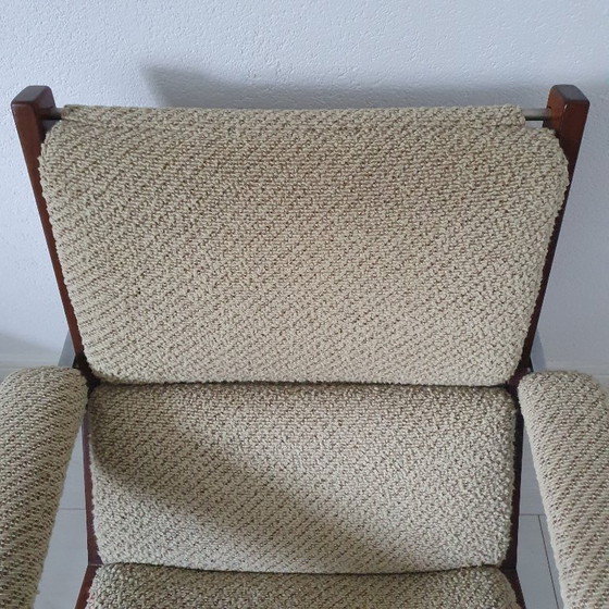 Image 1 of 2 sedie vintage Rob Parrey in pelle/tessuto