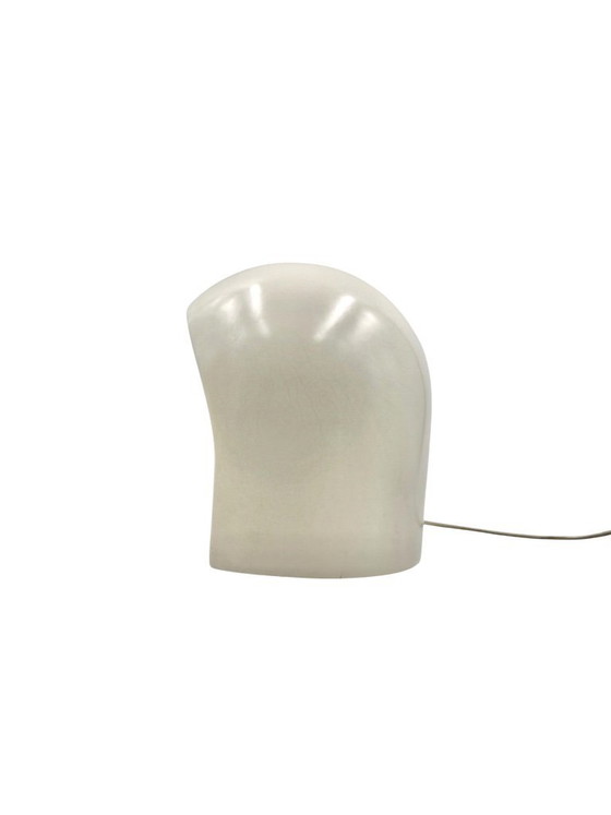 Image 1 of Organic white ceramic table lamp, Italy 1970