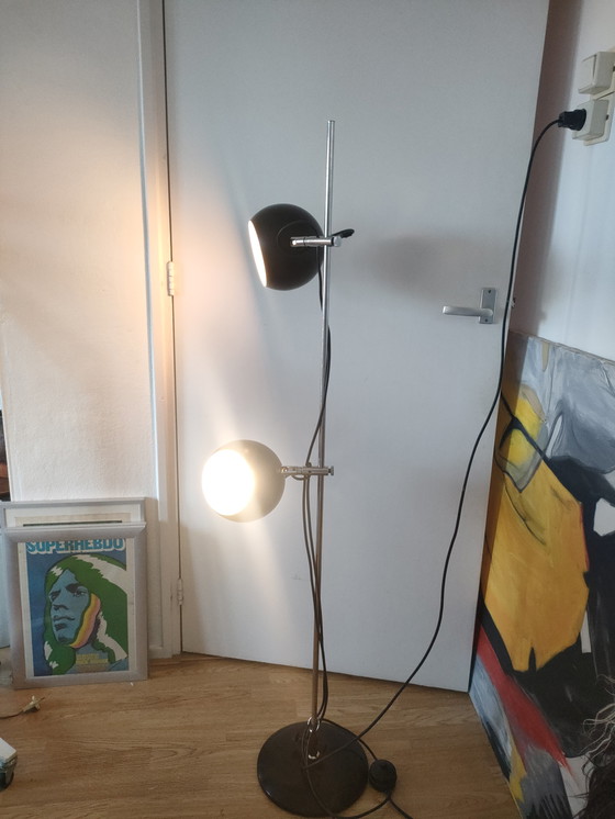 Image 1 of Vintage design space age bollen vloerlamp 