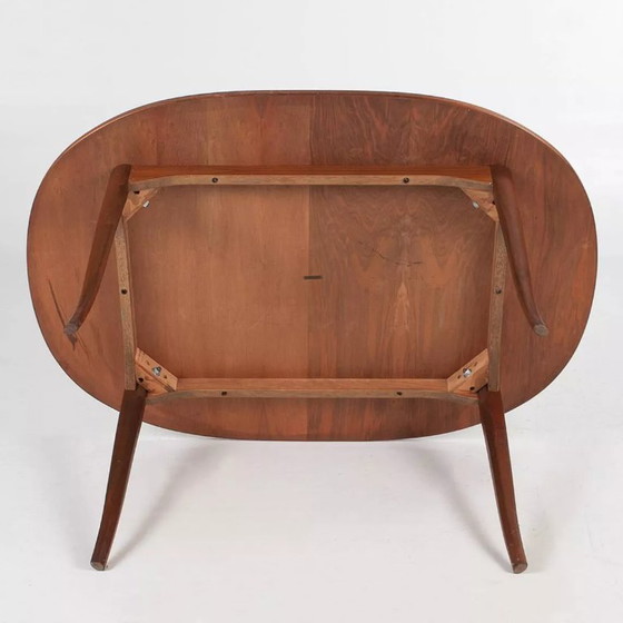 Image 1 of Skandinavischer „Ovalen“-Birkentisch, gestempelt Carl Malmsten, Schweden, 1960er Jahre