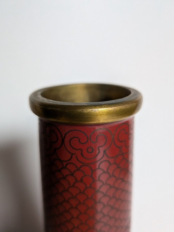 Image 1 of Cloisonné vase