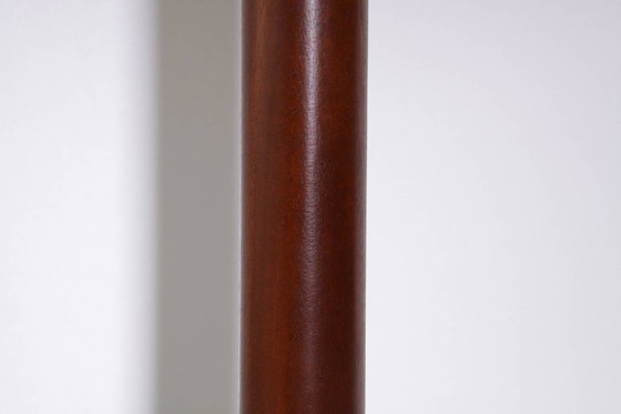 Image 1 of Lamp Tafellamp messing hout 77cm jaren 1980 vintage