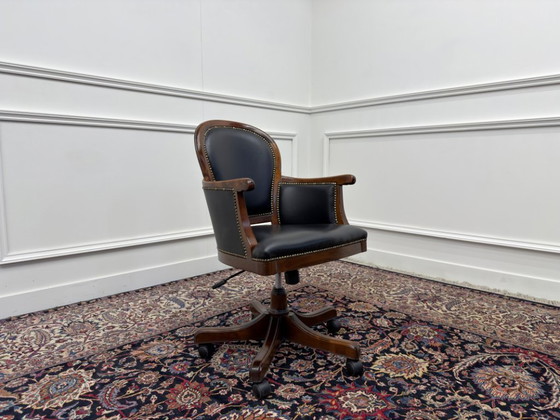 Klassischer italienischer Bürostuhl – Bürostühle, Metal, Wood (photo 7 of 7)
