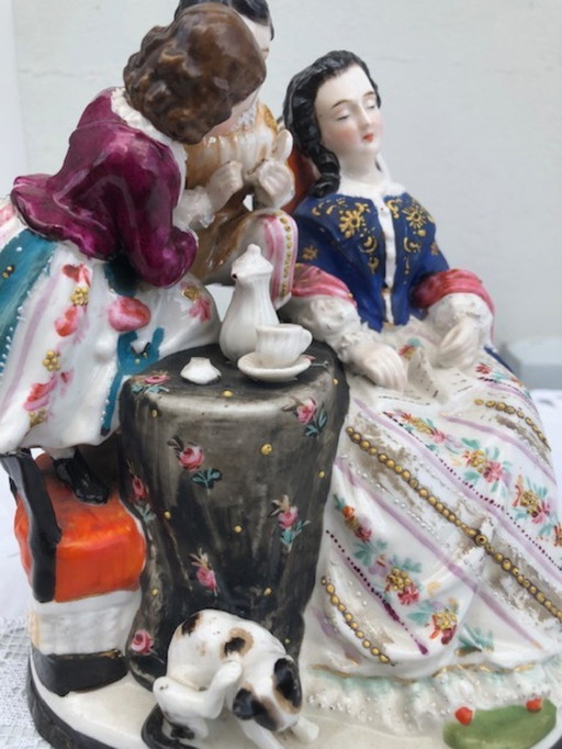 Groupe de sculptures Biedermeier