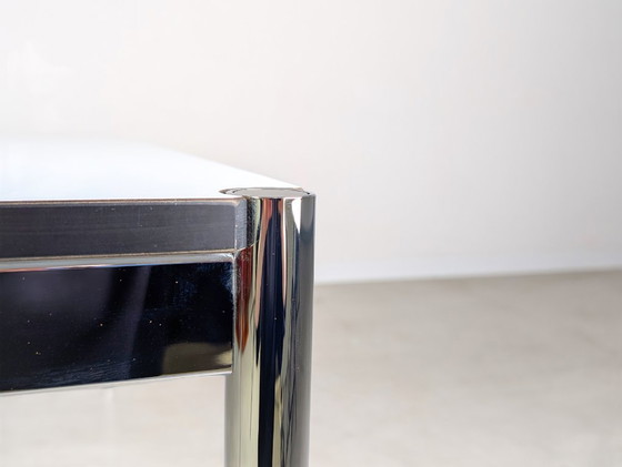 Image 1 of Escritorio USM Haller original, mesa de comedor blanca, mesa de diseño