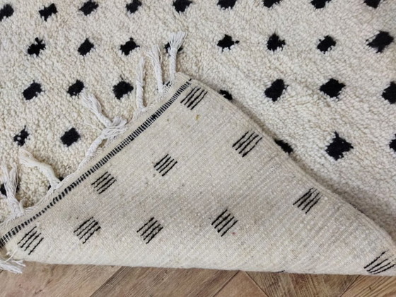 Image 1 of Authentic Handwoven Beni Ourain Berber Tapijt | 294 × 194 cm | Marokkaans Wol