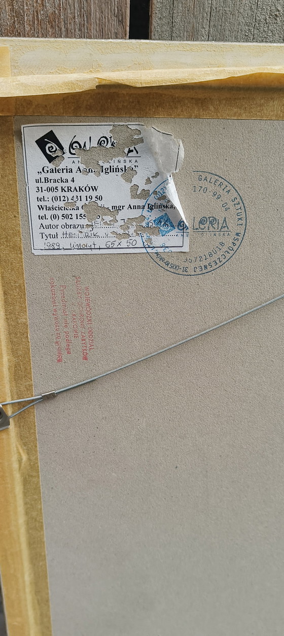 Image 1 of Jerzy Jędrysiak Holzschnitt Hendrick van Prooije