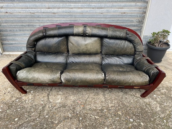 Image 1 of Canapé italien moderne du milieu du siècle « Rancero » de Luciano Frigerio, années 1960