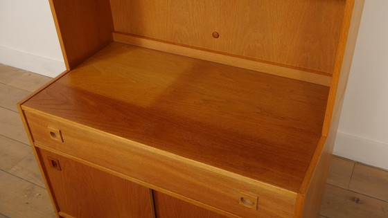 Image 1 of Armoire murale vintage | Bibliothèque | Chêne | Portes coulissantes