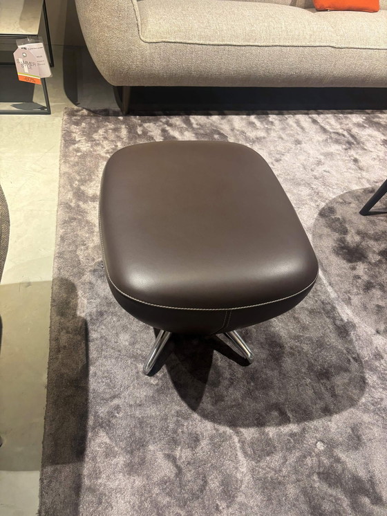 Image 1 of Poltrona reclinabile Leolux Caruzzo con pouf