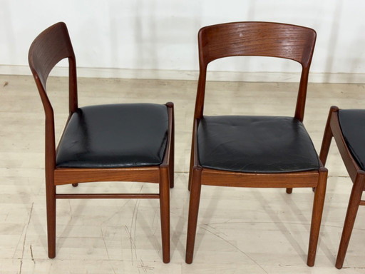 4x Henning Kjarnulf teak dining chairs dining chair dining chair vintage