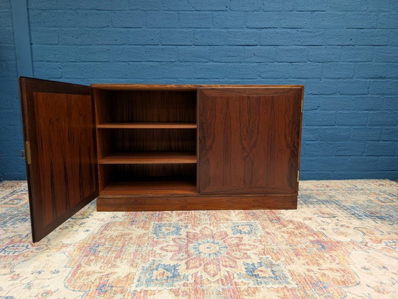 Image 1 of Meuble vinyle vintage en palissandre, fabriqué par Kai Winding pour P. Jeppesen Mobelfabrik, années 1960