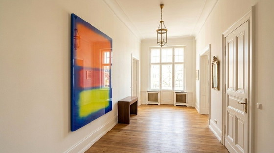 Version XXL - Art contemporain exclusif - Peinture néon sur verre acrylique de 5 mm, 120 x 160 cm (photo 5 of 5)