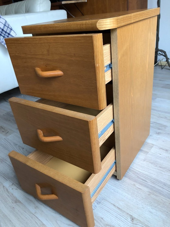 Image 1 of Vintage ladekastje teak nachtkastje Vroomshoop Meubelen gewicht 18 kg