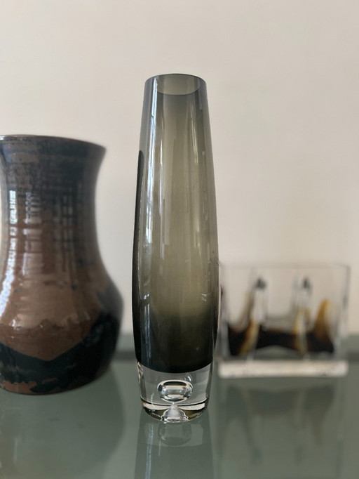 murano glass vase mid-century design