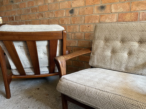 2x Fauteuil Mid Century