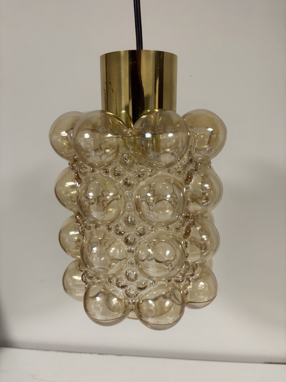 Image 1 of Exklusive Limburg Helena Tynell Bubble Lampe aus goldfarbenem Glas