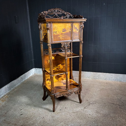 Etagere im Vintage-Stil - im Stil von Émile Gallé