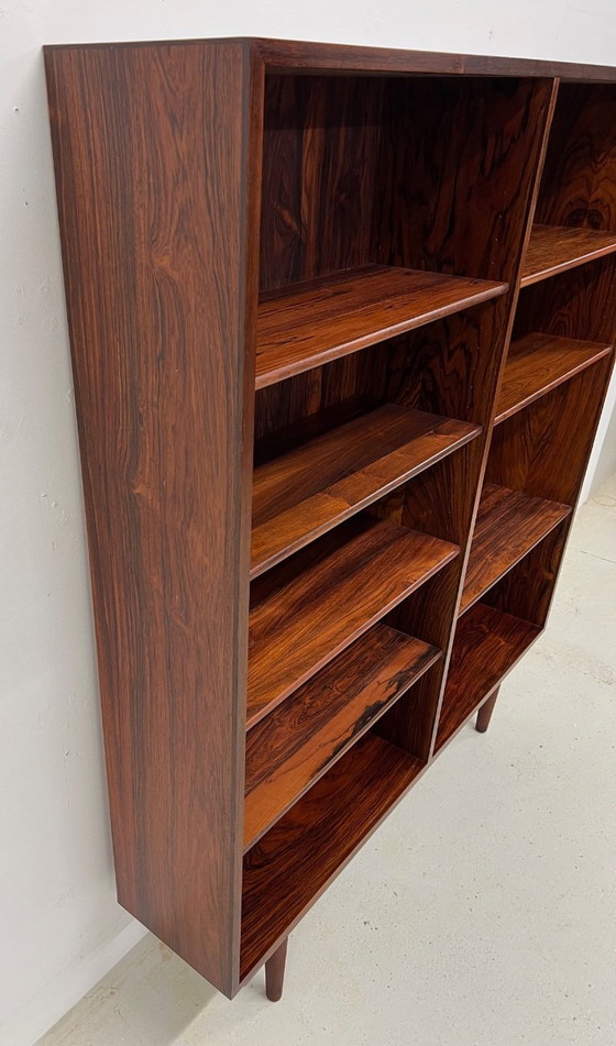 Image 1 of Boekenkast model 6 van palissanderhout, vervaardigd door Omann Jun Mobelfabrik, jaren 1960.