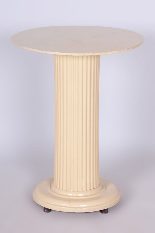 Mesa redonda modernista restaurada, de Hans Reinstein, de haya, Austria, década de 1910. – tafels, Wood