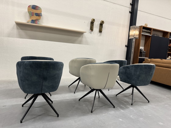 Image 1 of 6 HE Design Tula Drehstuhl, Esszimmer, Lederbezug