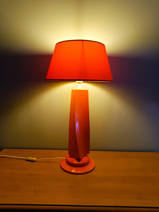Design table lamp, orange