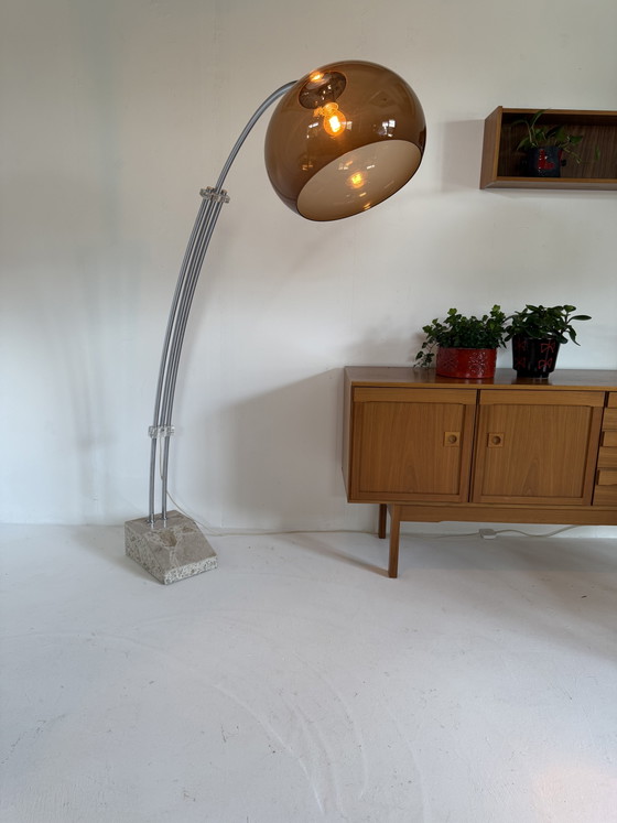 Image 1 of Lampada ad arco vintage XXL regolabile, Italia anni '70