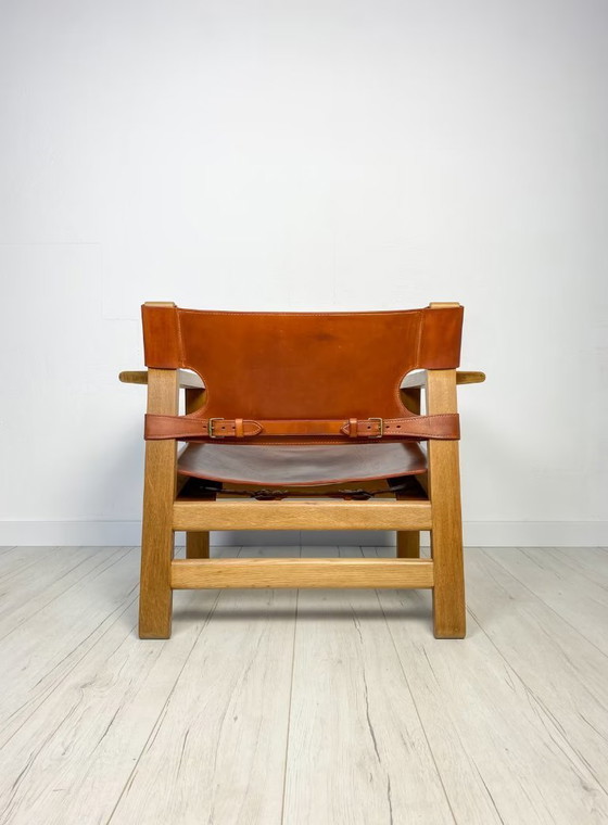 Image 1 of Chaise espagnole en chêne par Børge Mogensen pour Fredericia 50s